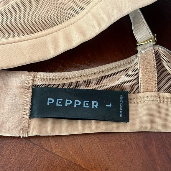 Pepper Bra Fawn LARGE Feel Good Wire Free T-shirt - Picture 6 of 7